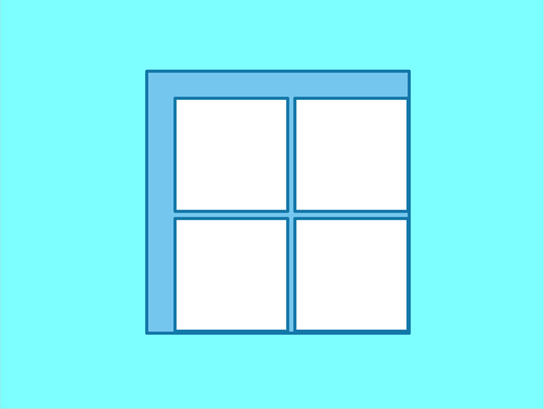 Thumbnail image of Visio template for Business Matrix diagrams.
