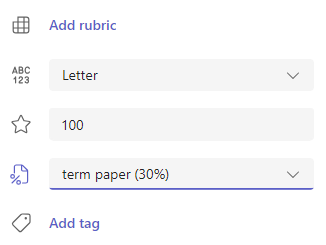 Screenshot of grading.