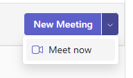 Meet now button