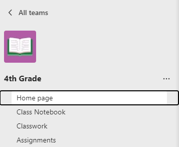 Screenshot of home page.