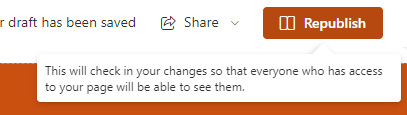 Screenshot of republish.