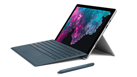 Surface Pro 6 with type cover and a Surface Pen