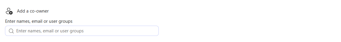 Add an owner to a workflow within details page